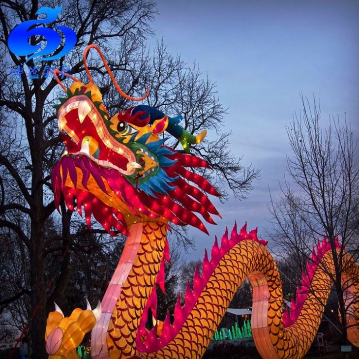 Colorful Chinese Dragon Lantern