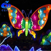 Decoración exterior Linternas chinas de seda