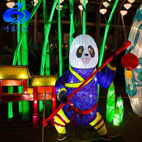Linterna china Panda al aire libre